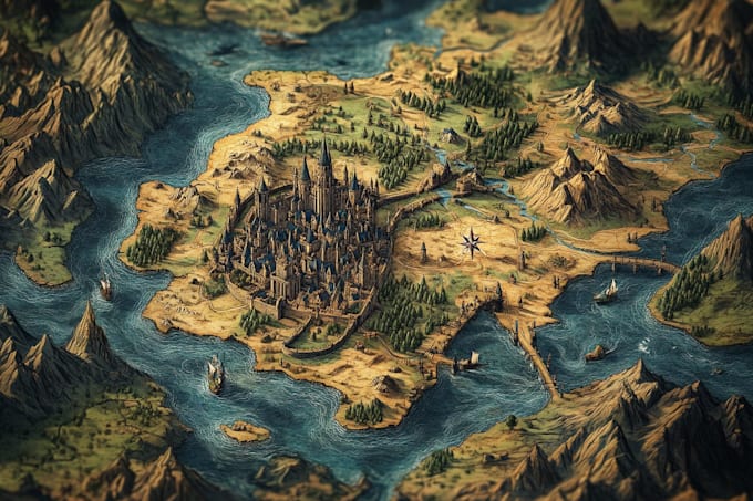 draw a map illustration for your project