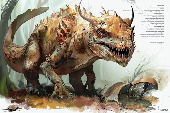 draw speculative evolution paleoart and creature design