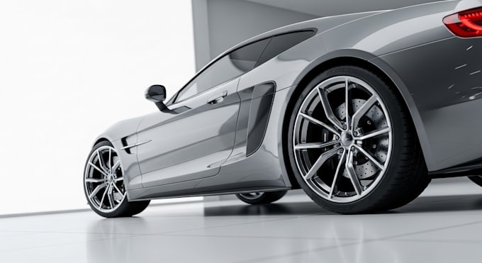 create game ready 3d car model detailed texture for unity and unreal engine