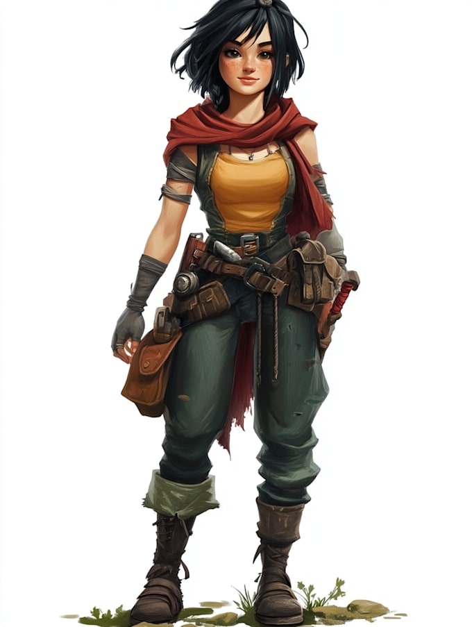 draw 2d game character