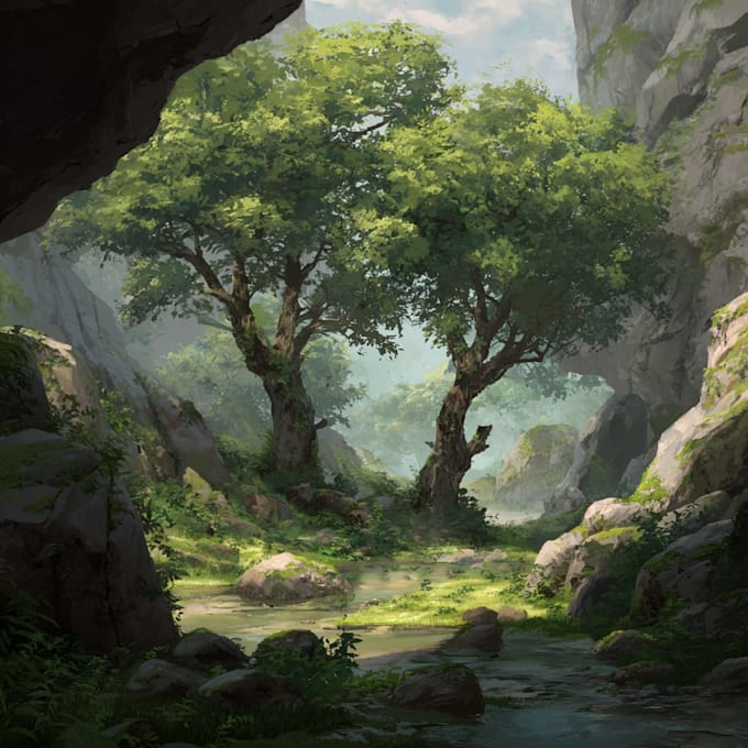 create flashy environment art for your game