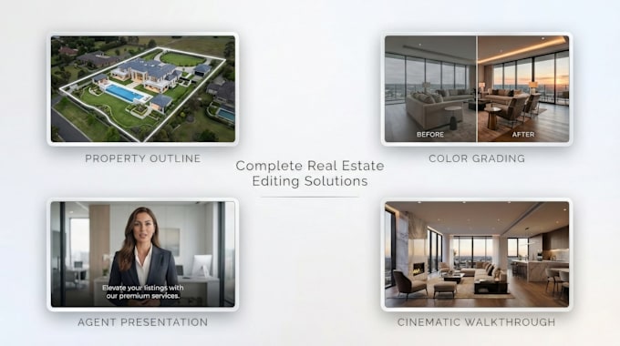 do professional real estate video editing for listings ads and promos