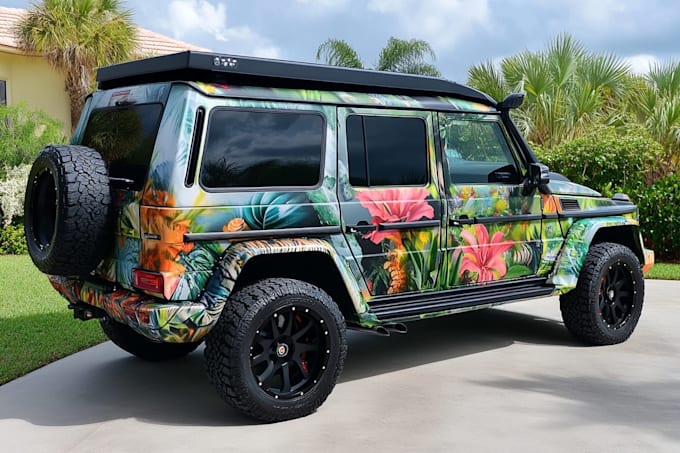create professional car wrap , vehicle wrap