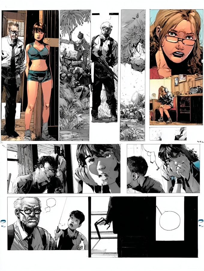 design a storytelling comic strip