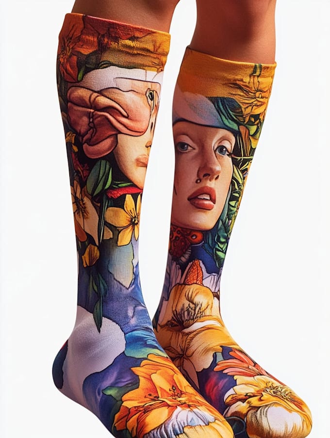 design custom and unique socks design