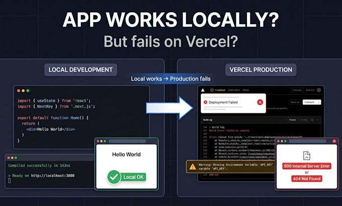 fix nextjs build errors and vercel deployment issues