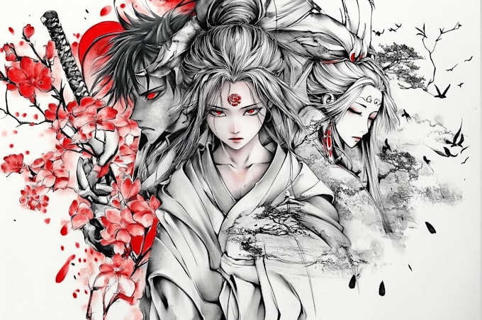 make anime tattoo design