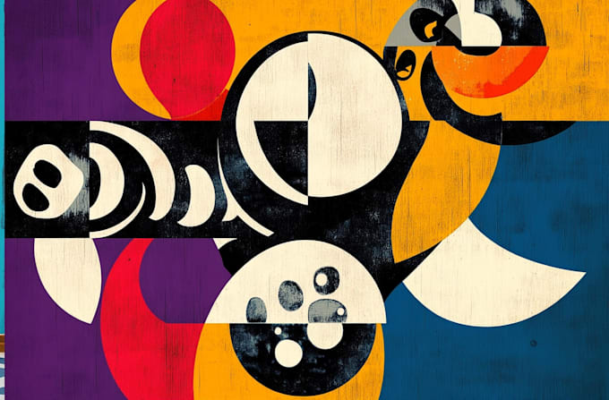 draw retro design or vintage design
