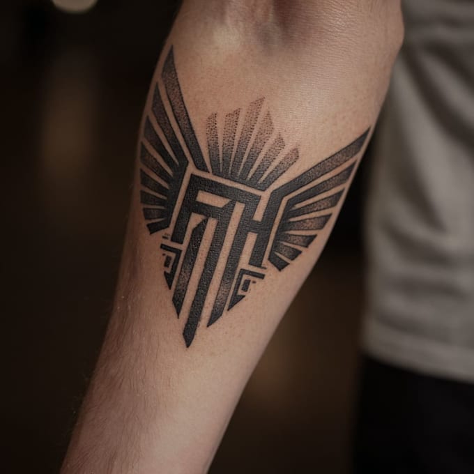 old school tattoo logo design