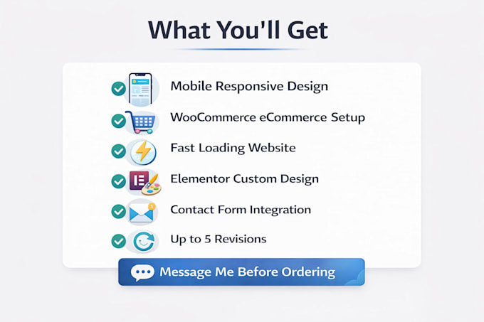 design a professional wordpress website with elementor
