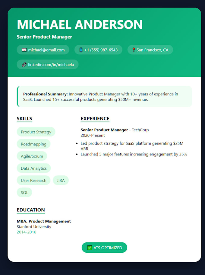 design a professional resume writing and CV design