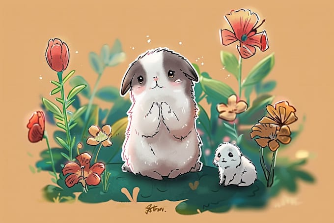draw cute animal illustrations