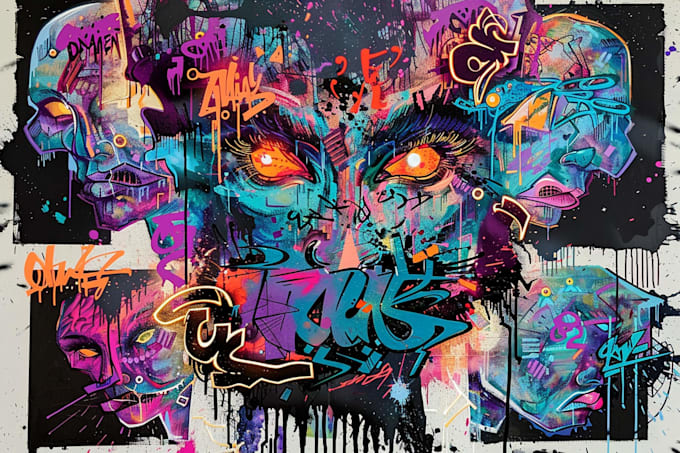 do illustration expresionism art, graffity, abstract