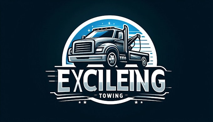 do high quality excellent towing logo with creative concept