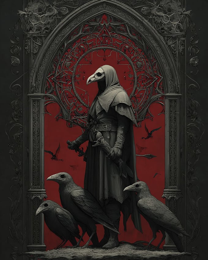create terrifying horror character art for your stories