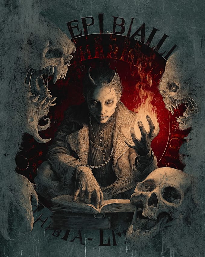 design a terrifying horror book cover