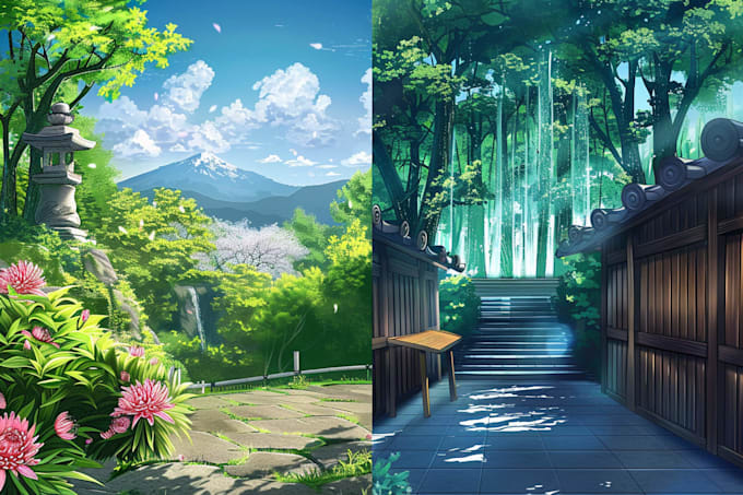 do anime bg, visual novel bg, 2d background for game