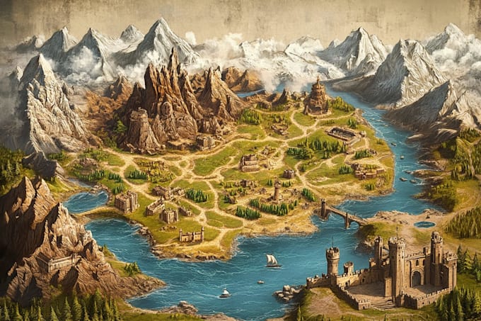 create a fantasy map for dnd