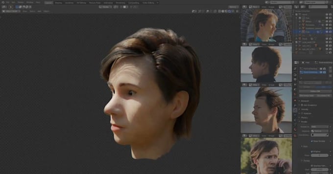 design realistic 3d creature, horror character and animal model