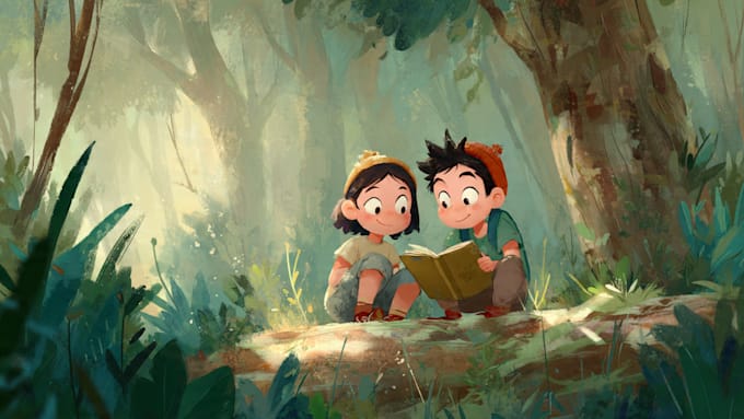 create children book illustration and formatting