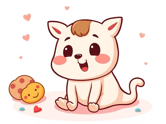 draw a cute and funny cartoon illustration