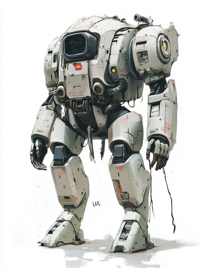 do complete mecha concept arts