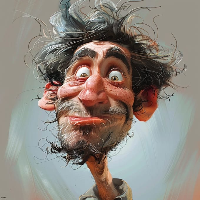 draw artistic cartoon caricatures