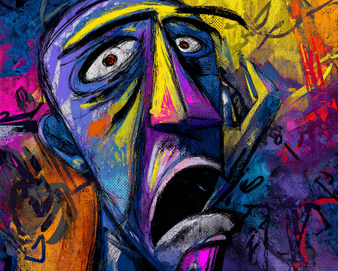 draw modern graffiti art with professional quality