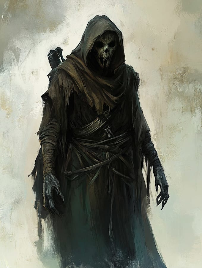 make a dark horror and fantasy horror character