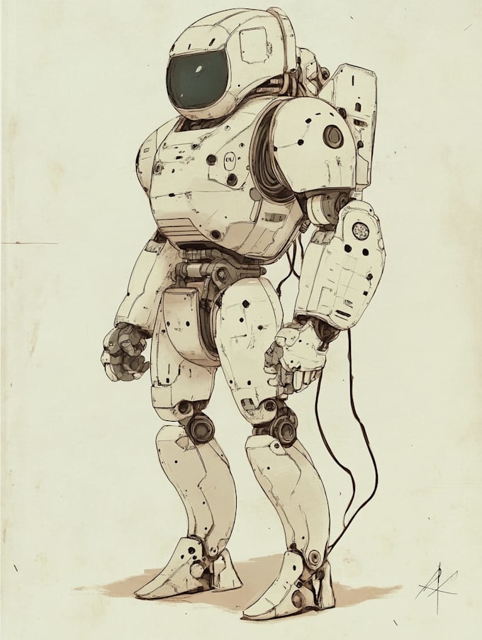 illustrate your mecha, robot and armored characters