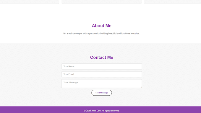 create simple responsive website