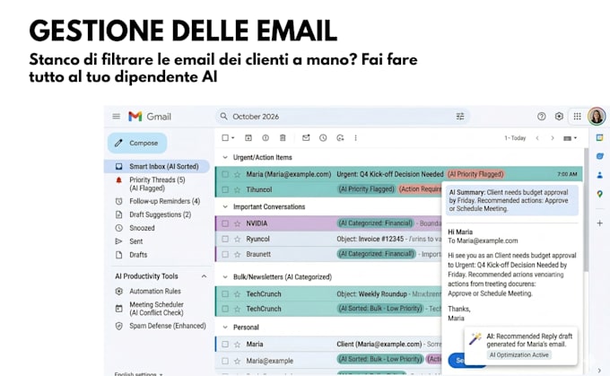 gestione automatizzata di email, calendario e molto altro