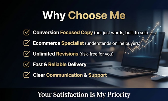 write high converting landing page website and email copy for ecommerce brands