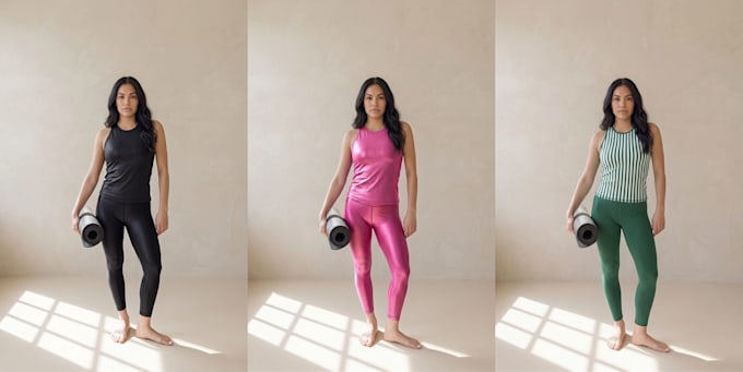 do clothing mock ups, changing patterns and recolouring