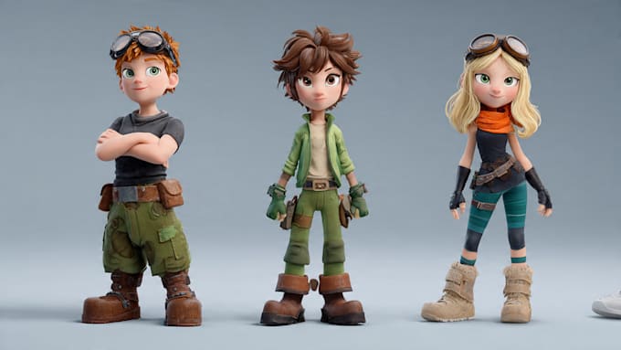 make character for games, animation, films
