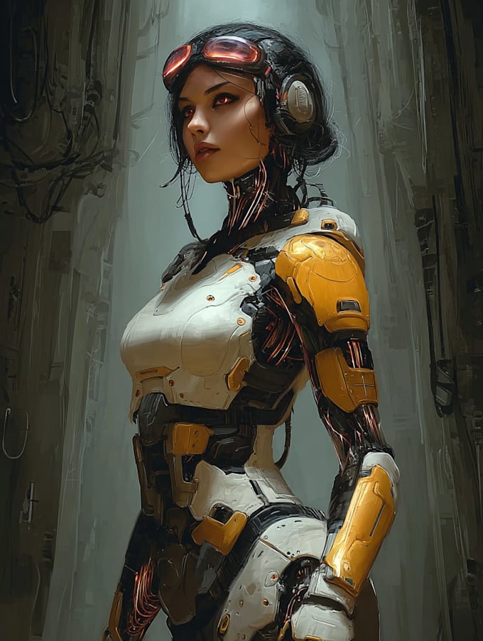 Draw cinematic sci fi character concept art by Thelmablake | Fiverr