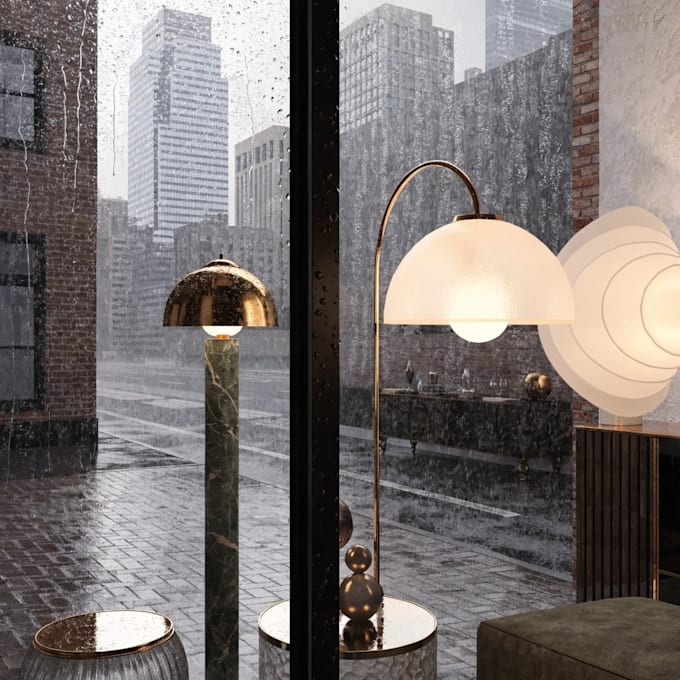 make interior design, exterior realistic 3d rendering