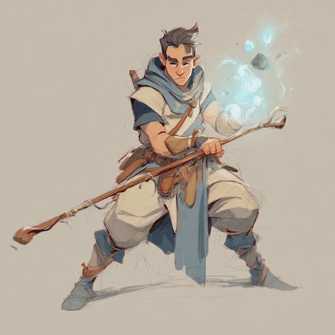 draw your dnd character art
