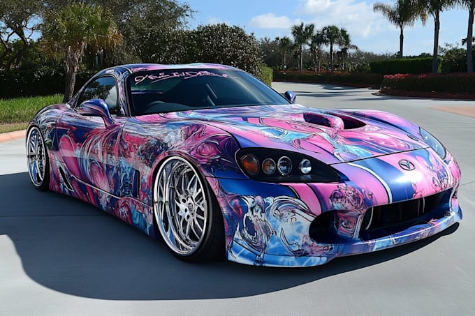 draw car wrap, van wrap design vehicle wrap