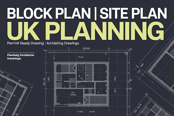 create UK location plan, site plan and block plan for planning permission