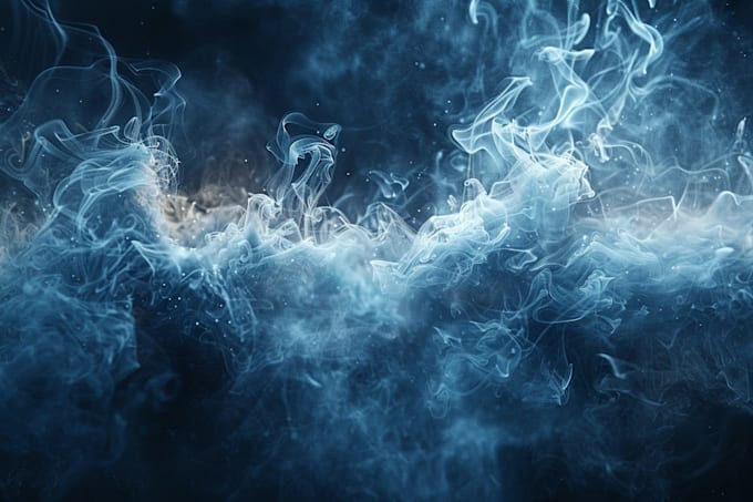 create magical smoke effect on text or logo