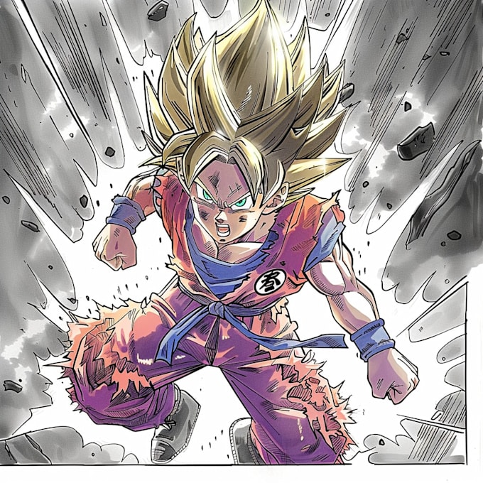 make your dragon ball manga pages