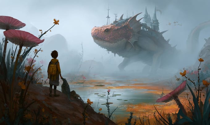 Create fantasy environment concept art by Deniseale43 | Fiverr