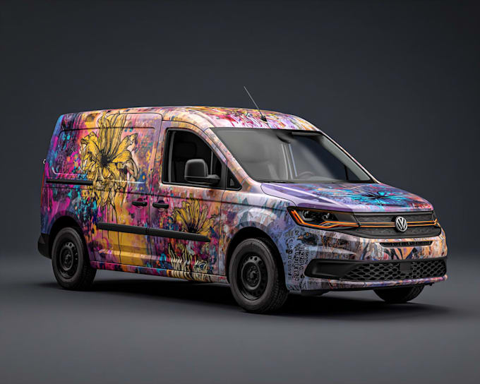 create modern vehicle wrap graphics