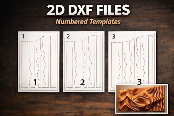 parametric wall art for cnc, laser cutting, and 3d panels