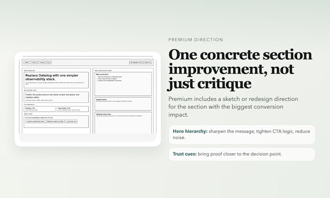 do a UX and cro audit for your website or landing page
