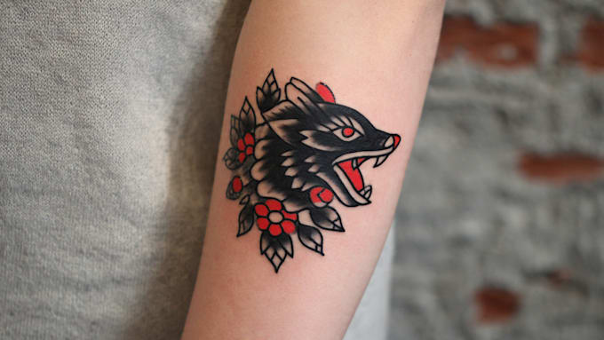 create old school or traditional tattoo design