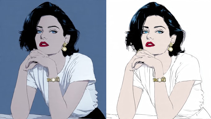 convert your photo into patrick nagel art