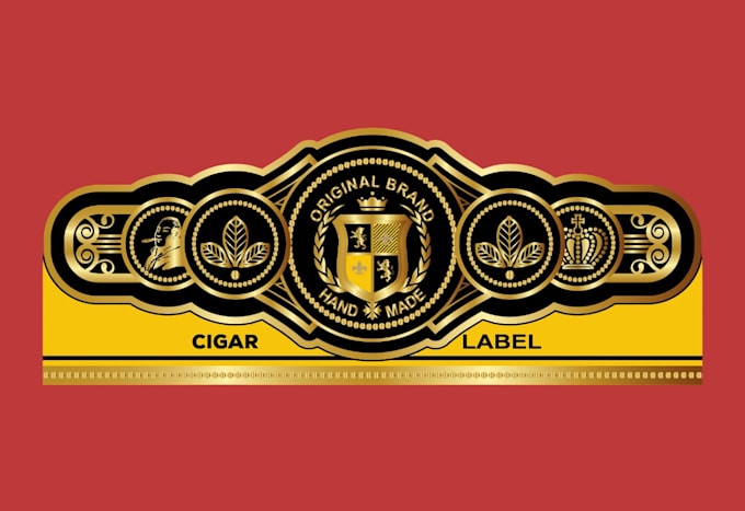 make premium cigar band, logo, label and cigar box design