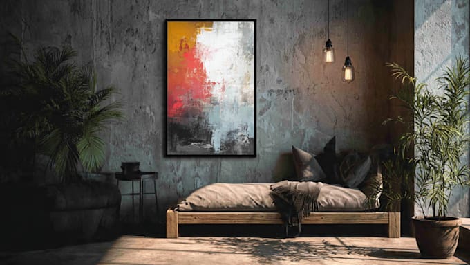 make mid century modern digital wall art for you